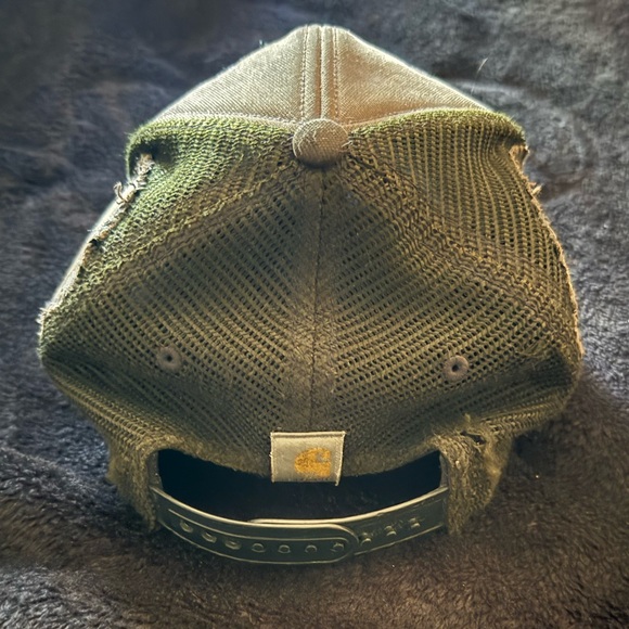 DIY Crust Punk adjustable trucker hat. Stitched and patched.